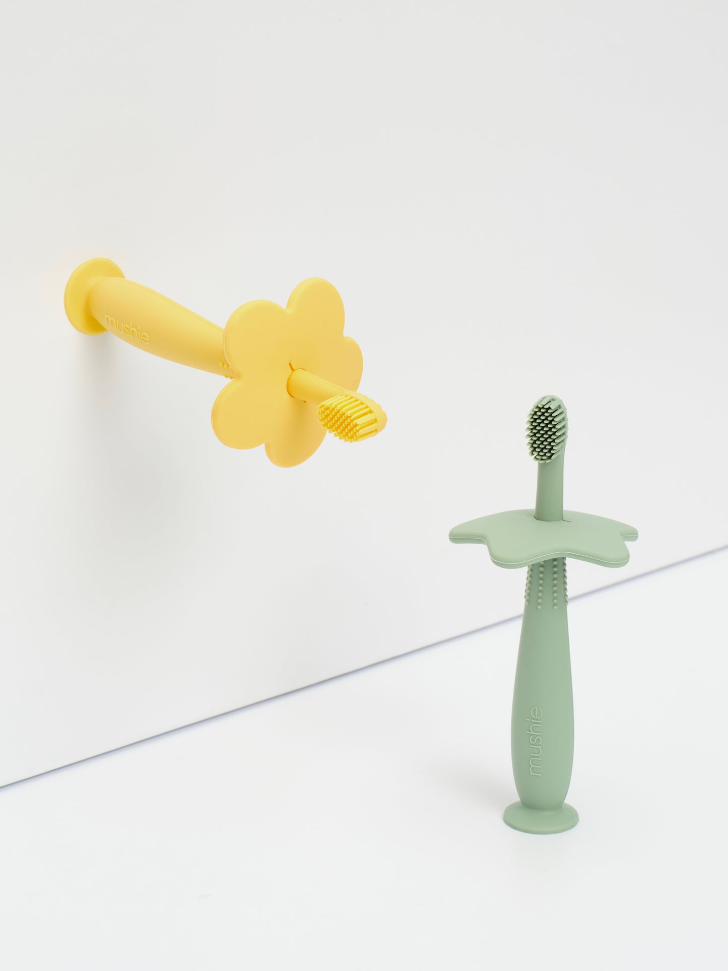 Brosse à dents Fleur Jaune pale