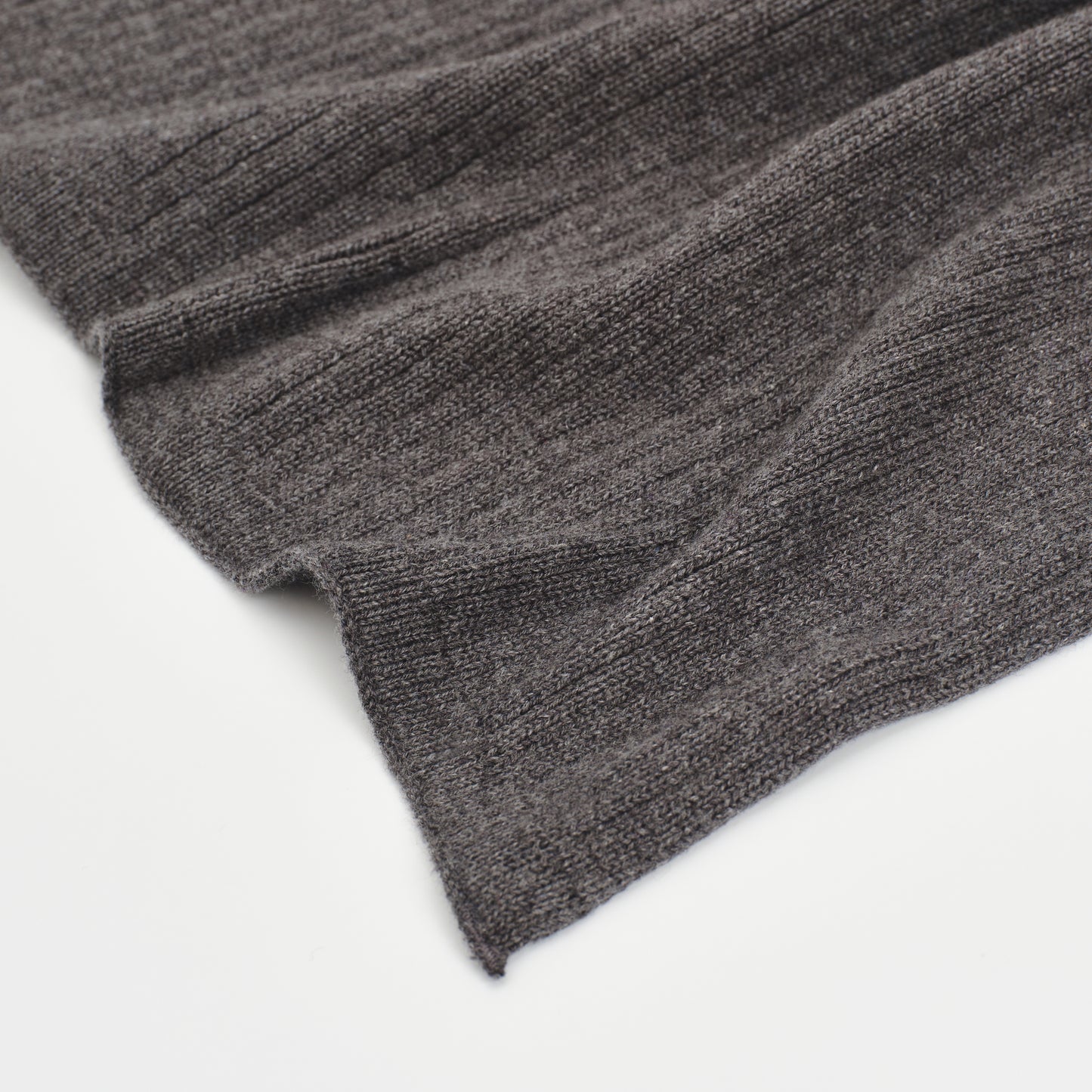 Couverture en tricot à côtes Anthracite